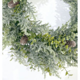 Vianočný veniec na dvere, naturálna zelená, 38 cm