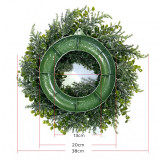 Vianočný veniec na dvere, naturálna zelená, 38 cm