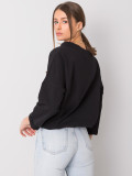 Čierna oversize bavlnená mikina