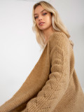 Camel maxi kardigán