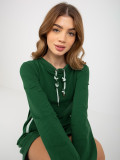 Zelené teplákové šaty/tunika