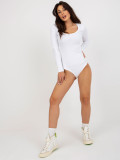 Biele pruhované bavlnené body