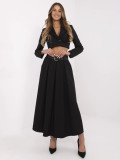 Elegantná maxi sukňa v čiernej farbe
