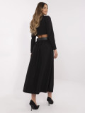 Elegantná maxi sukňa v čiernej farbe