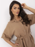 Mušelínový overal v camel farbe