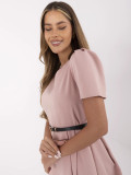 Elegantné midi šaty v staroružovej