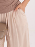 Béžové palazzo nohavice z viskózy