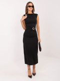 Čierne elegantné midi šaty