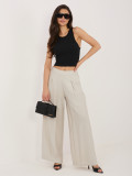 Béžové palazzo nohavice z viskózy