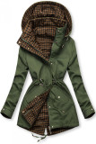 Obojstranná prechodná parka khaki/hnedá pepito
