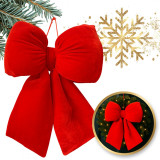 Červená vianočná mašľa 29x33 cm