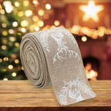 Vianočná stuha NATURE 5cm x 2m