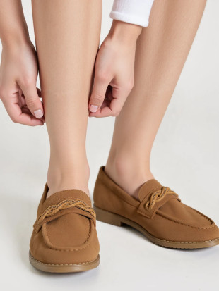 Dámske mokasíny ROCHELLE v camel hnedej