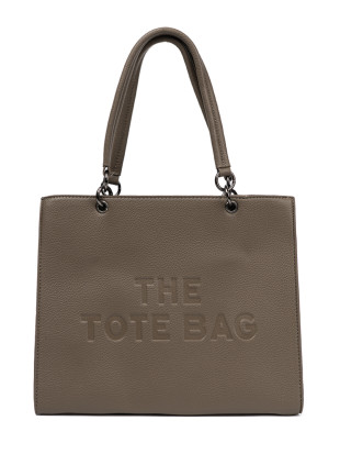Elegantná kabelka TOTE tmavobéžová