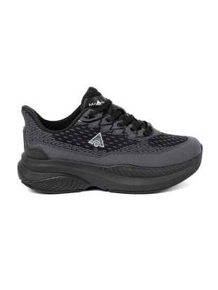 Ľahké čierne sneakersy s priedušným zvrškom
