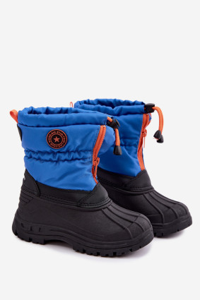 Modré snehule na zips