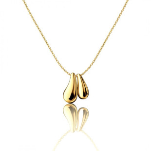 Náhrdelník DROPLET pozlátený 14k zlatom