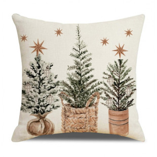 Vianočná obliečka na vankúš TREES 45 cm x 45 cm
