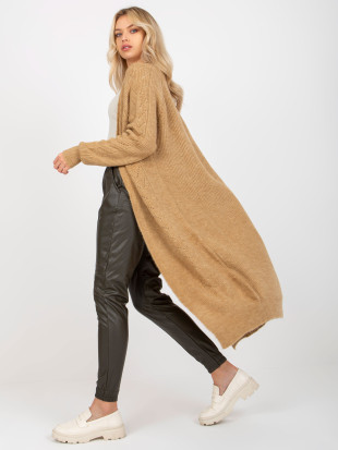 Camel maxi kardigán