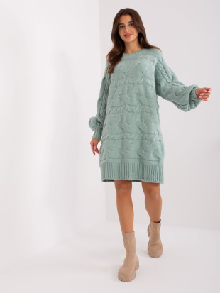 Mätové oversize pletené šaty/pulóver