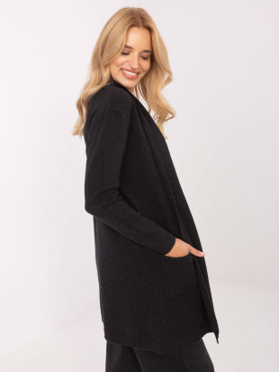 Elegantný čierny kardigán
